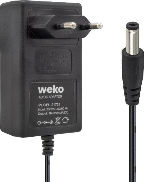 16.8 VOLT - 2 AMPER 5.5*2.5 UÇLU KIRMIZI YEŞİL LEDLİ PRİZ TİPİ ŞARJ ADAPTÖRÜ (5060)