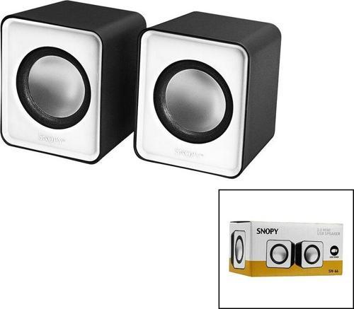 SNOPY SN-66  BEYAZ  USB 2.0 MULTİMEDYA 1+1 HOPARLÖR SPEAKER SET 6W (5060)