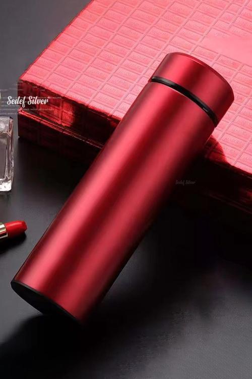 Kapağı Dereceli 450 Ml Çelik Termos - Ofis, Kamp, Öğrenci, Küçük Termos Bardak