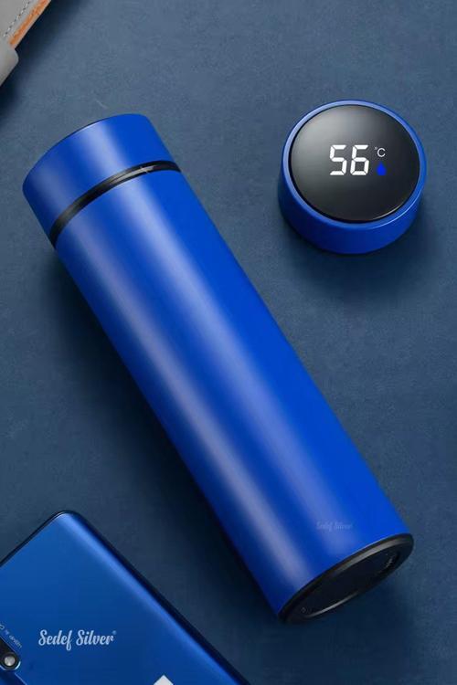 Kapağı Dereceli 450 Ml Çelik Termos - Ofis, Kamp, Öğrenci, Küçük Termos Bardak