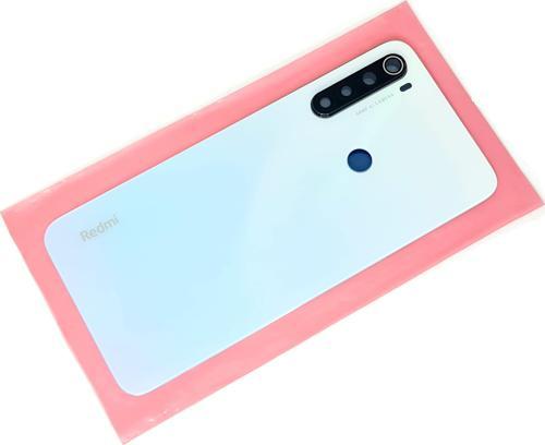Xiaomi Redmi Note 8 Arka Kapak Batarya Kapağı (Cam Kamera Camı) Beyaz