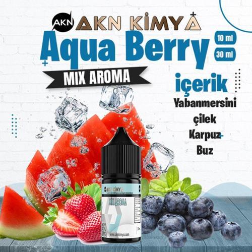 Aquaberry Mix Aroma Yabanmersini Çilek Karpuz Buz Gıda Aroması 10 ml
