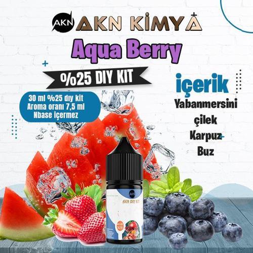 Aquaberry Yoğun Dıy Kit Yabanmersini Çilek Karpuz Buz Gıda Aroması %25 Oranda Aroma İçerir (Hazır Değildir )
