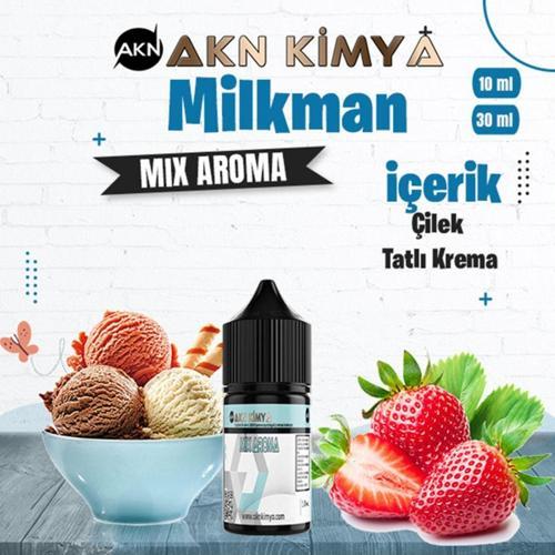 One Hit Wonder Milkman Mix Aroma Çilek Krema Gıda Aroması 10 ml
