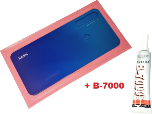 Xiaomi Redmi Note 8 Arka Pil Batarya Kapağı (CAM+B-7000) MAVİ