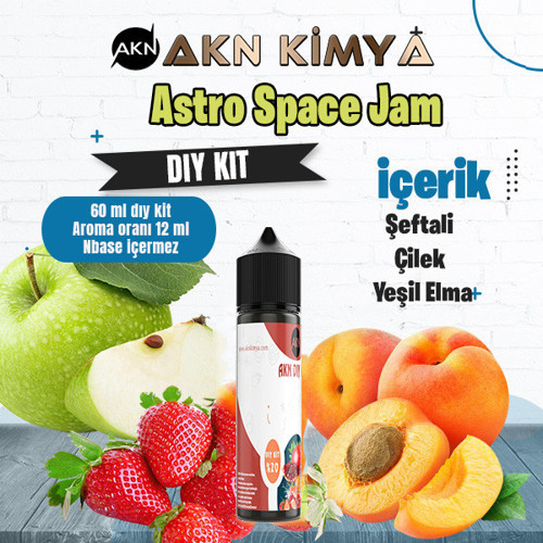 Astro Space Jam Dıy Kit Yeşil Elma Şeftali Gıda Aroması %20 Oranda Aroma İçerir (Hazır Değildir )