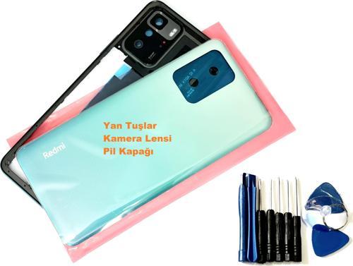 Xiaomi Redmi Note 10 Pro (5G) FULL ORJ KASA Arka Pil Batarya Kapağı (TAMİR SETİ) MAVİ