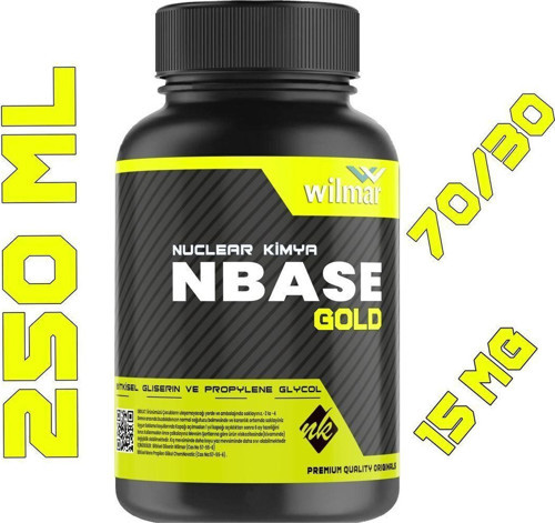Gold Base 250 ml Vg Pg 70-30 15 Mg/ml Bitkisel Gliserin Base E422