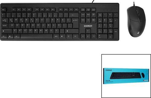EVEREST KM-515  USB KABLOLU  KLAVYE - MOUSE  SET   Q KLAVYE (5060)