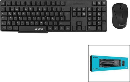 EVEREST KM-6852  KABLOSUZ  İNCE  KLAVYE - MOUSE  SETİ   Q KALVYE (5060)