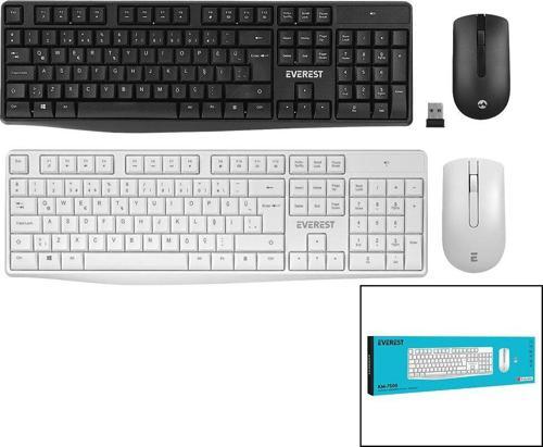 EVEREST KM-7500  KABLOSUZ  MULTİMEDİA  KLAVYE - MOUSE  SETİ   Q KALVYE (5060)