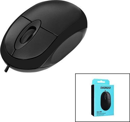 EVEREST SM-385  KABLOLU USB   1200 DPI  OPTİK MOUSE  KUTULU (5060)