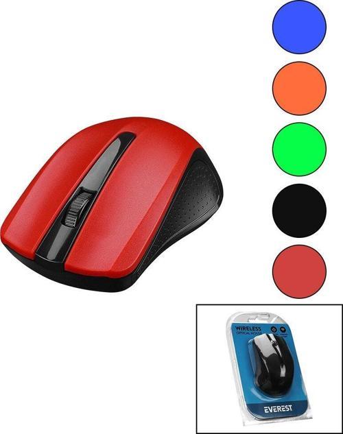 EVEREST SM-537  WİRELESS - KABLOSUZ  1600DPI USB OPTİCAL MOUSE  VAKUM AMBALAJ (5060)
