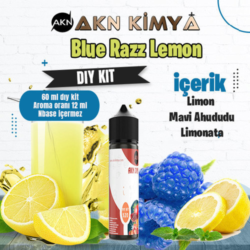 Blue Razz Lemonade Dıy Kit Limon Ahududu Gıda Aroması %20 Oranda Aroma İçerir (Hazır Değildir )