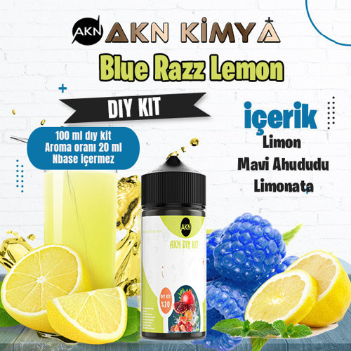 Blue Razz Lemonade Dıy Kit Limon Ahududu Gıda Aroması %20 Oranda Aroma İçerir (Hazır Değildir )