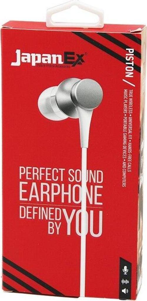 JAPANEX  PISTON   KULAK İÇİ   MİKROFONLU  STEREO KULAKLIK KABLOLU= 1.1MT  AUX GİRİŞ (5060)