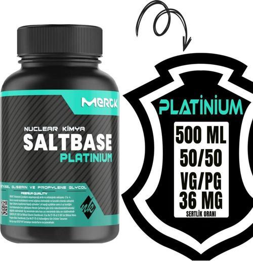 Platinium Salt Base 500ml Vg Pg 50-50 36 Mg/ml Bitkisel Gliserin Base E422