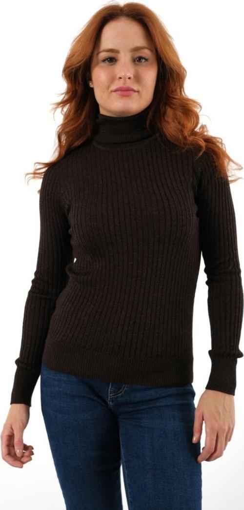 Kadın Haki Fitilli Kadın Balıkçı Yaka Yün Triko Kazak Trıst-6157