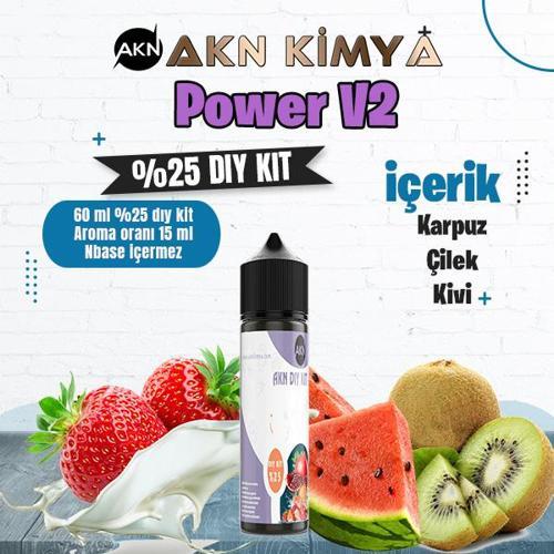 Power V2 Yoğun Dıy Kit Karpuz Çilek Kivi Gıda Aroması %25 Oranda Aroma İçerir (Hazır Değildir )