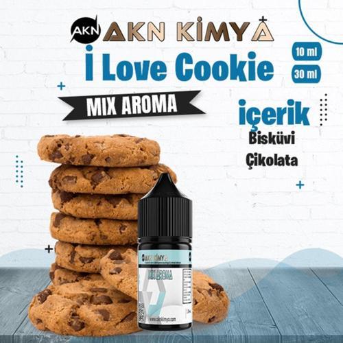 İ Love Cookie Mix Aroma Bisküvi Çikolata Gıda Aroması 10 ml
