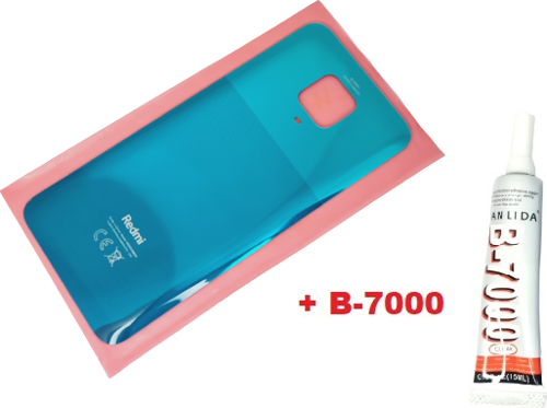 Xiaomi Redmi Note 9S Note 9 Pro Arka Kapak Batarya Kapağı (CAM+B-7000) YEŞİL