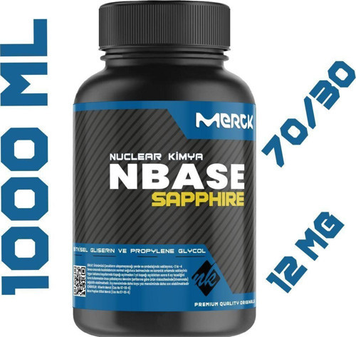 Sapphire 3M Base 1 Litre Vg Pg 70-30 12 Mg/ml Bitkisel Gliserin Base E422