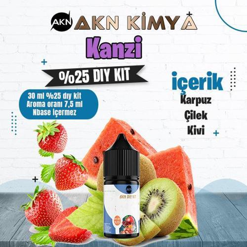 Twelve Monkey Kanzi Yoğun Dıy Kit Karpuz Çilek Kivi Gıda Aroması %25 Oranda Aroma İçerir (Hazır Değildir )