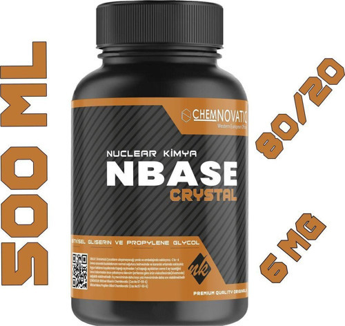 Chemnovatic Base 500 ml Vg Pg 80-20 6 Mg/ml Bitkisel Gliserin Base E422