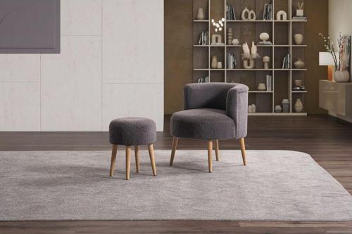 Panda Çay Seti Berjer Ve Puf Takımı (Salon, Balkon, Ofis) (2) Li Takım
