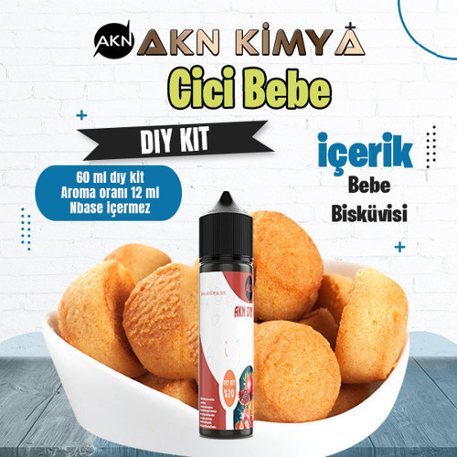 Cici Bebe Dıy Kit Bebe Bisküvisi Gıda Aroması %20 Oranda Aroma İçerir (Hazır Değildir )