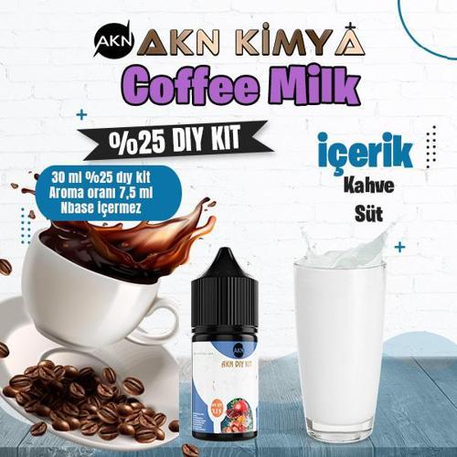 Coffee Milk Yoğun Dıy Kit Kahve Süt Gıda Aroması %25 Oranda Aroma İçerir (Hazır Değildir )
