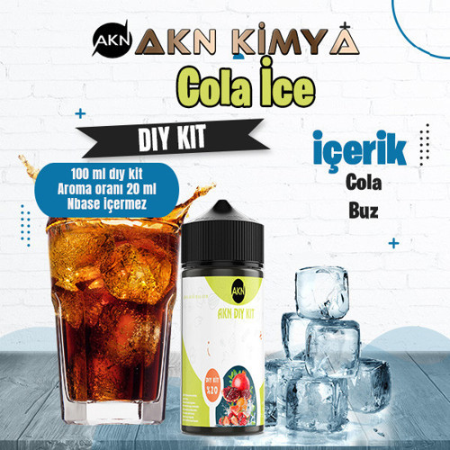 Cola Ice Dıy Kit Cola Buz Gıda Aroması %20 Oranda Aroma İçerir (Hazır Değildir )