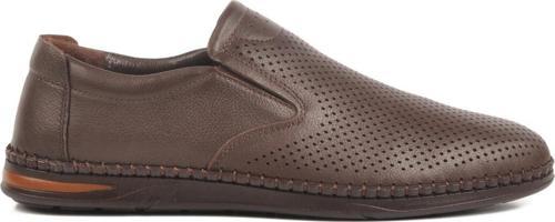Kahve Hakiki Deri Erkek Casual Ayakkabı LO0419-106 M