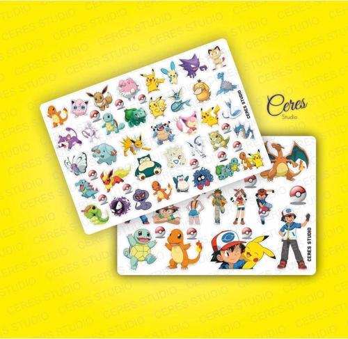 Pokemon Sticker - 2 SAYFA 70 Etiket