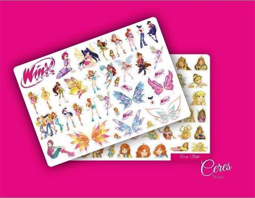 Winx Club Sticker Etiket Çıkartma - 2 Sayfa 92 Etiket