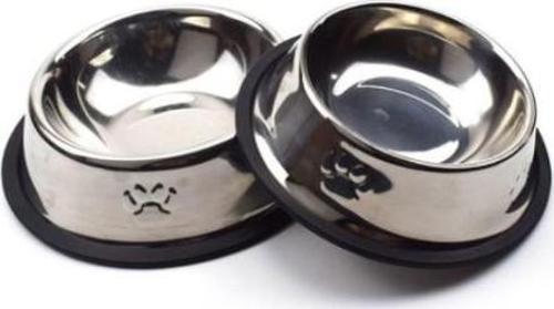Büro Ev Evcil Hayvanı için 18CM Midi Çelik Kedi Köpek Mama Kabı