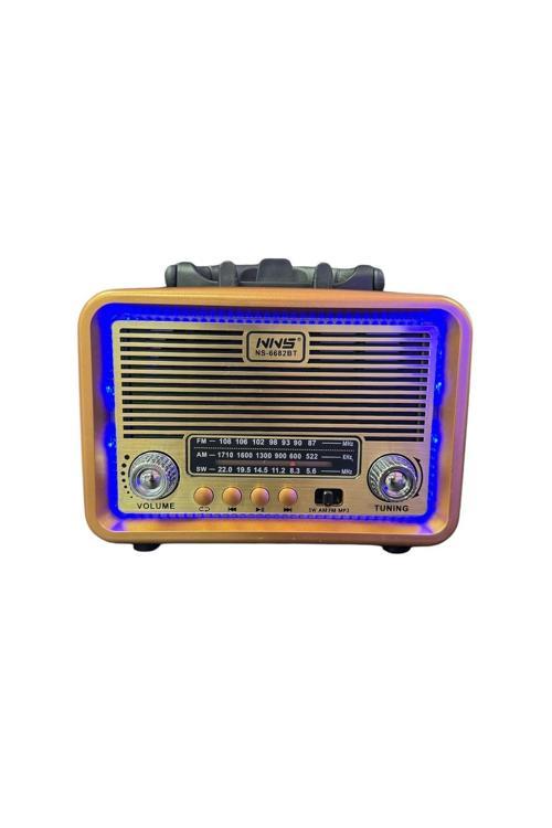 Ns-6682 Usb / Tf Kart / Fm Retro Taşınabilir Bluetooth Hoparlör