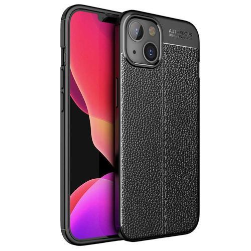 Apple iPhone 13 Mini Kılıf Niss Silikon Deri GörünümlüNano Glass