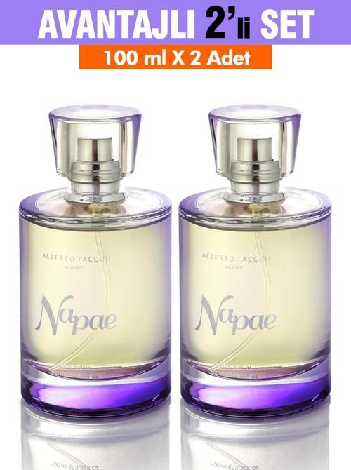 2'Li Set  Alberto Taccini NAPAE Kadın Parfümü - 100 ml