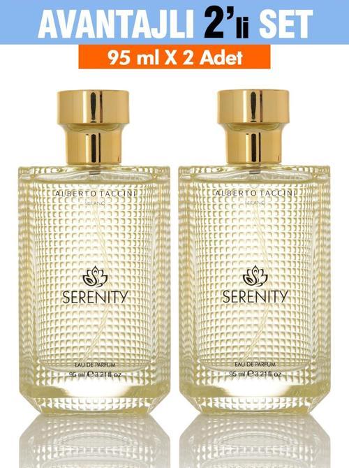 2'Li Set  Alberto Taccini SERENITY Kadın Parfümü - 95 ml