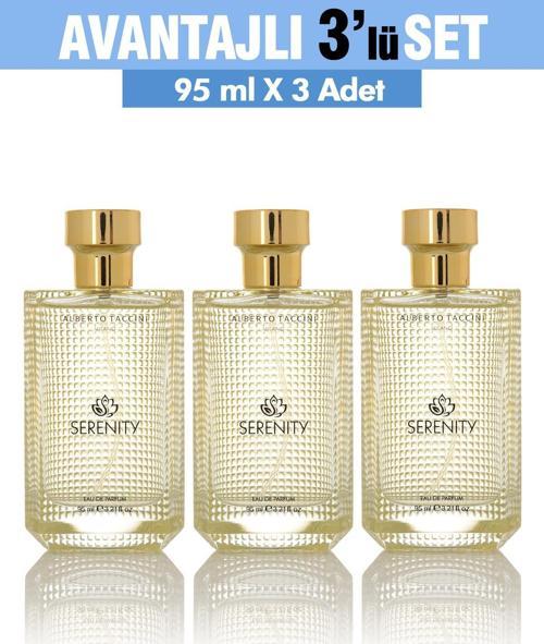 3'Lü Set Alberto Taccini SERENITY Kadın Parfümü - 95 ml