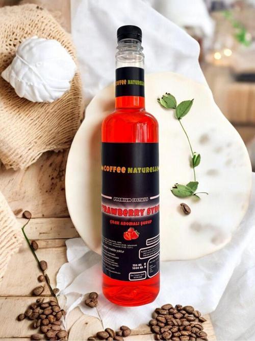Çilek Aromalı Kokteyl Şurubu - 700 Ml - Premium Quality