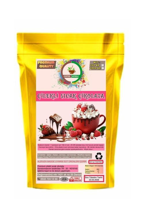 Çilekli Sıcak Çikolata 1 Kg - 1000 Gr " Premium Qualıty "