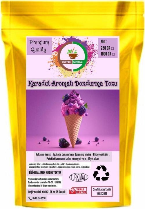 Karadut Aromalı Dondurma Karışımı