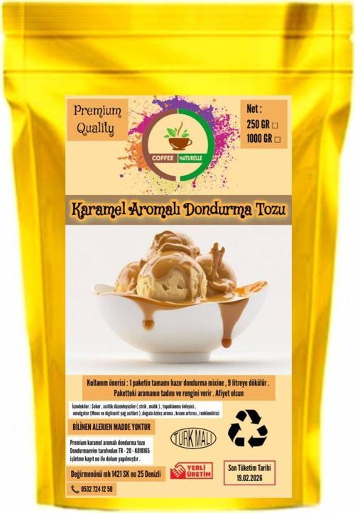 Karamel Aromalı Dondurma Karışımı
