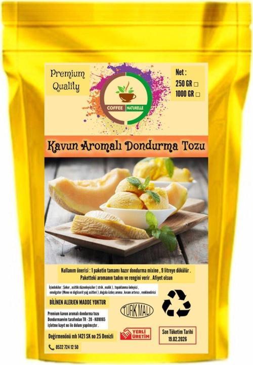 Kavun Aromalı Dondurma Karışımı