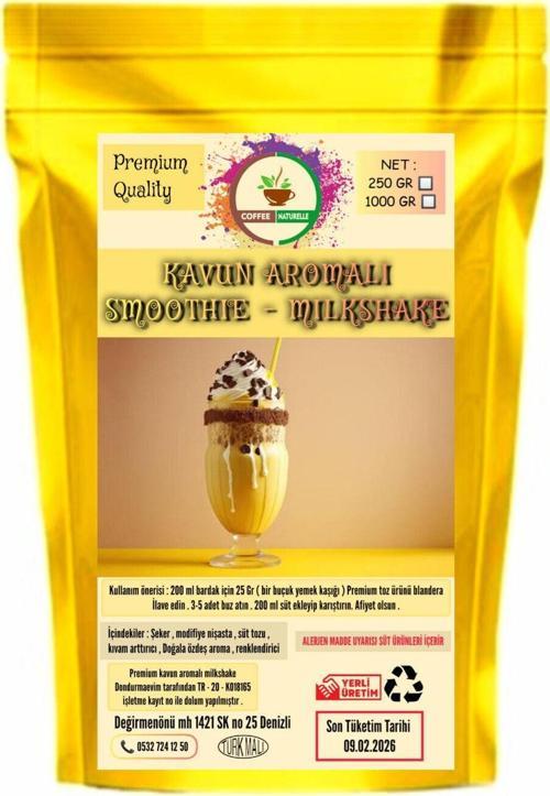 Kavun Aromalı Milkshake & Smoothie 1 Kg