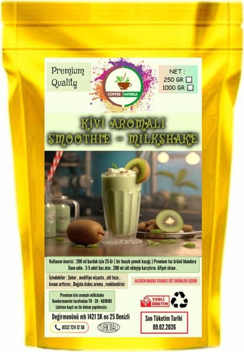 Kivi Aromalı Milkshake & Smoothie 1 Kg