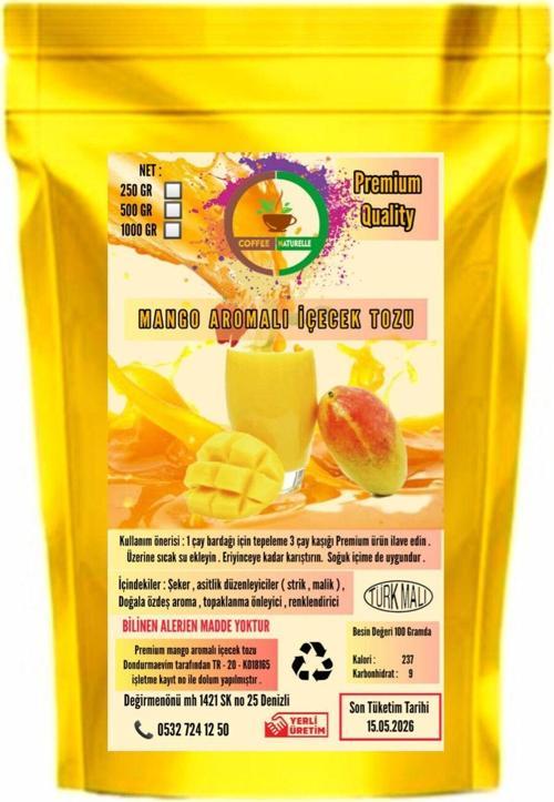 Mango Aromalı Içecek Tozu Oralet 1 Kg " Premium"