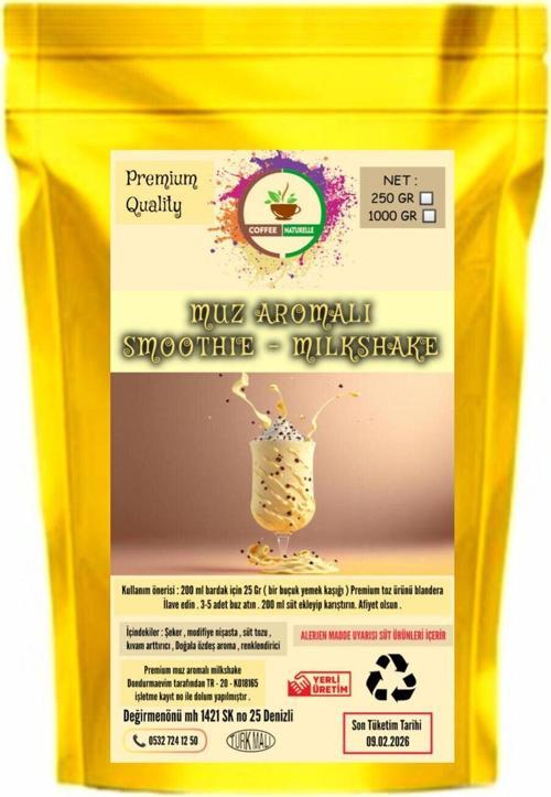 Muz Aromalı Milkshake & Smoothie 1 Kg